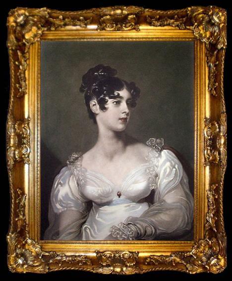 framed  Sir Thomas Lawrence Portrait of Lady Elizabeth Leveson Gower, ta009-2